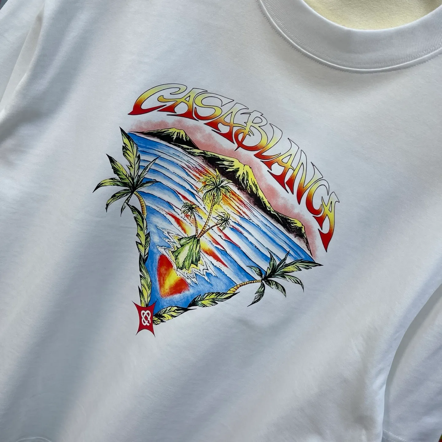 New Arrival Casablanca Classic Series T ～ ， ， 。 ， Classic ， In Stock ！ ：White Black Light Green Orange Pink（5 ） Size：S M L XL XXL